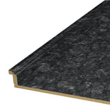 VT Dimensions Formica 6-ft Midnight Stone Etchings Right-Hand Miter-Cut Laminate Kitchen Countertop with Integrated Backsplash