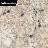VT Dimensions Formica 10-ft Ouro Romano Etchings Straight Laminate Kitchen Countertop with Integrated Backsplash