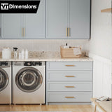 VT Dimensions Formica Etchings Ouro Romano 10-ft Right-Hand Miter-Cut Laminate Kitchen Countertop with Integrated Backsplash (120-in L x 25.5-in D x 3.75-in H)
