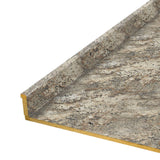 VT Dimensions Formica Radiance 10-ft x 25.25-in Straight Laminate Countertop with Integrated Backsplash - Cafe Azul 6319-RD