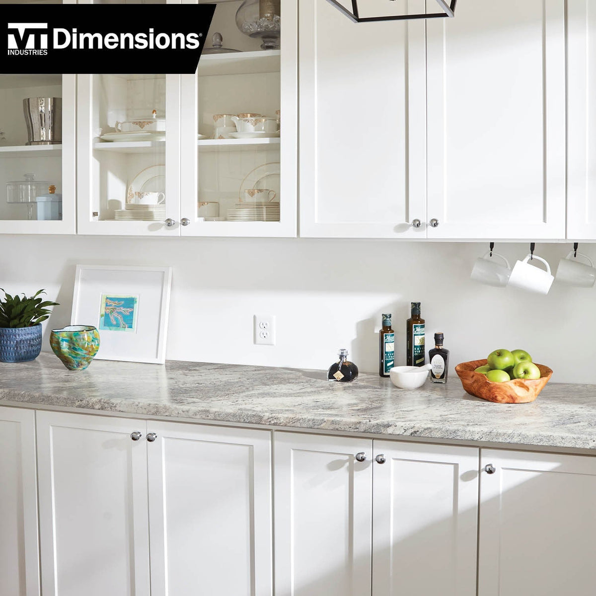 VT Dimensions Formica Radiance 10-ft x 25.25-in Straight Laminate Countertop with Integrated Backsplash - Cafe Azul 6319-RD