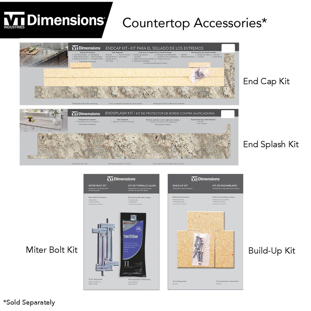 VT Dimensions Formica 8-ft 6319-FXRD Straight Laminate Kitchen Countertop with Integrated Backsplash