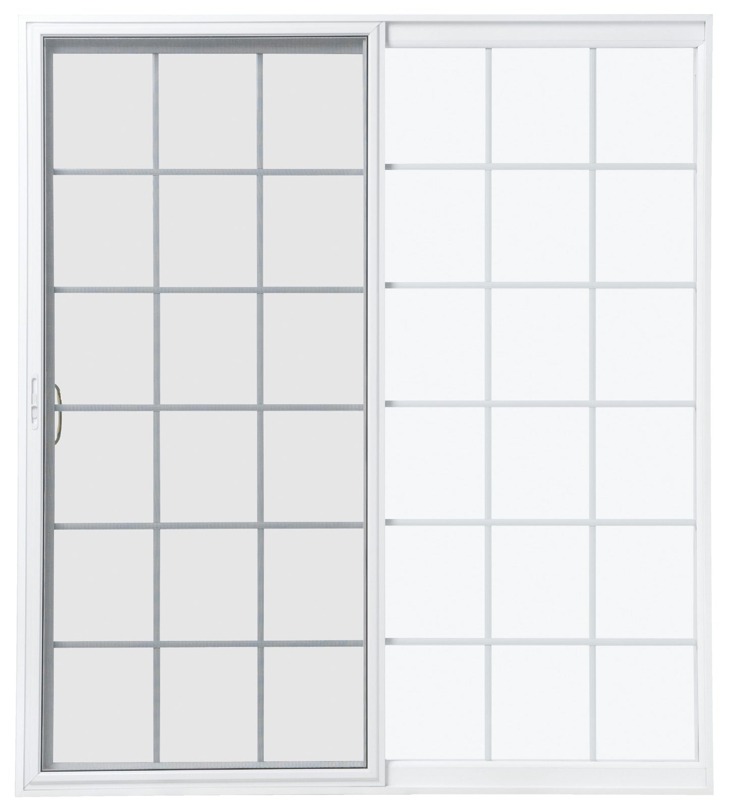 Pella 60-in x 80-in Vinyl Sliding, Universal reversible – product-only view