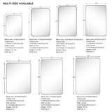 TEHOME 16-in x 24-in Recessed Mount Matte Black Mirrored Medicine Cabinet
