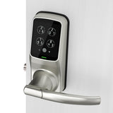 Model-S Satin Nickel Smart Touchscreen Keypad Door Latch Lock with Bluetooth - Super Arbor