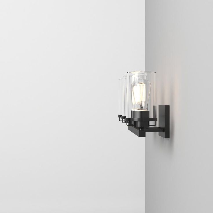 Jedrek 3-Light Black Bath Bar Vanity Light