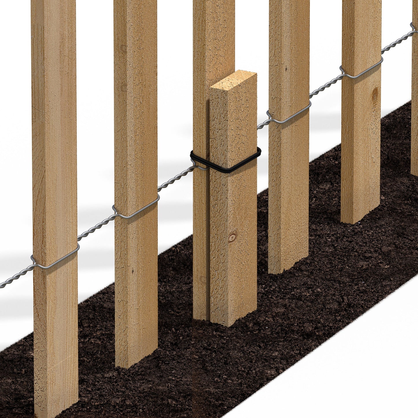 Greenes Fence 8-ft x 1.33-ft 14-Gauge White Cedar Woven Wire Rolled Fencing