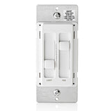 Leviton SureSlide 1.5-Amp 300-Watt Dual Quiet Fan Speed Control and Dimmer, Single Pole, White