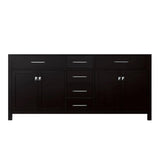 Caroline 72 in. W Bath Vanity Cabinet Only in Cashmere Gray - Super Arbor