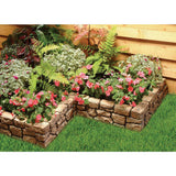 Dalen Products 6 in. x 10 ft. Tan Stone Wall Border - Super Arbor
