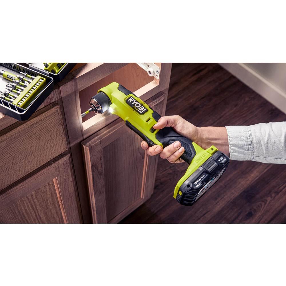ONE+ HP 18V Brushless Cordless Compact 3/8 in. Right Angle Drill and 3/8 in. Impact Wrench (Tools Only)