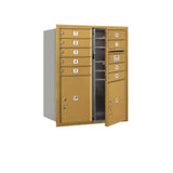 3700 Horizontal Series 9-Compartment with 2-Parcel Locker Recessed Mount Mailbox - Super Arbor