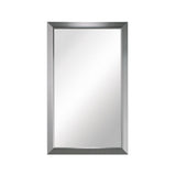 Hampton 15-3/4 in. W x 25-1/2 in. H x 5 in. D Framed Recessed 3-Shelf Bathroom Medicine Cabinet in Satin Nickel - Super Arbor