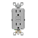 15 Amp Self-Test SmartlockPro Slim GFCI Duplex Outlet, White (3-Pack) - Super Arbor