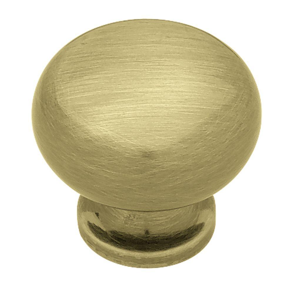 Grace 1-1/8 in. (28mm) Satin Nickel Round Cabinet Knob - Super Arbor