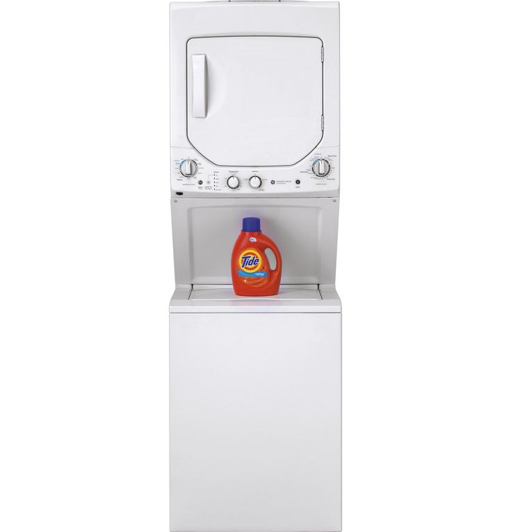 GE White Laundry Center with 2.3 cu. ft. Washer and 4.4 cu. ft. 240-Volt Vented Electric Dryer