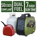 Sportsman 2,200-Watt Recoil Start Dual Fuel LPG/Gasoline Powered Portable Inverter Generator w/Parallel Connection, CARB Approved