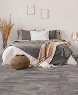 Style Selections Woods Graphite 6-in x 24-in Glazed Porcelain Wood Look Tile