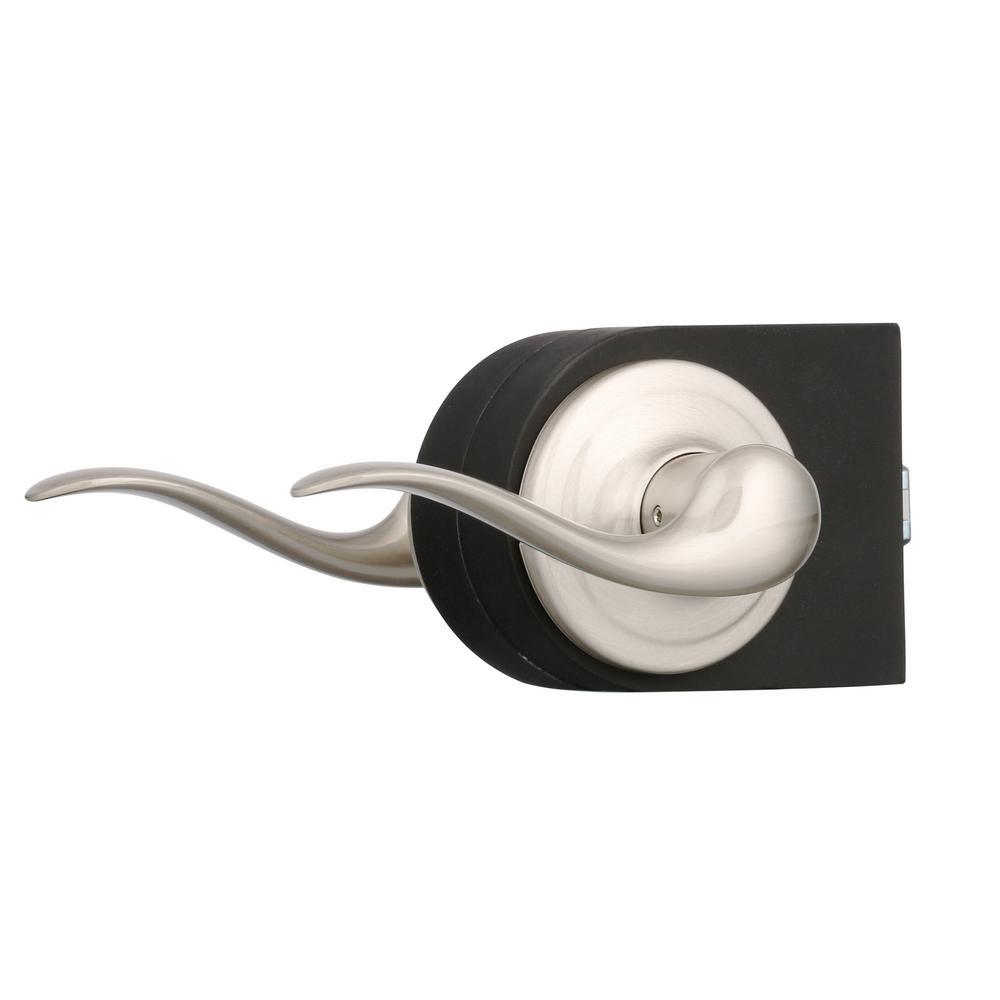 Tustin Satin Nickel Passage Hall/Closet Door Lever Featuring Microban Antimicrobial Technology - Super Arbor
