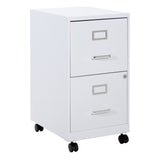 Office Star Products Metal White 2-Drawer 14.25-in File Cabinet