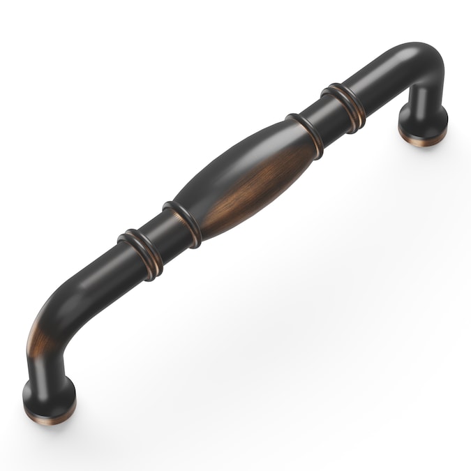 Hickory Hardware Williamsburg 3-3/4-in (96mm) Center to Center Oil-Rubbed Bronze Highlighted Rectangular Handle Drawer Pull