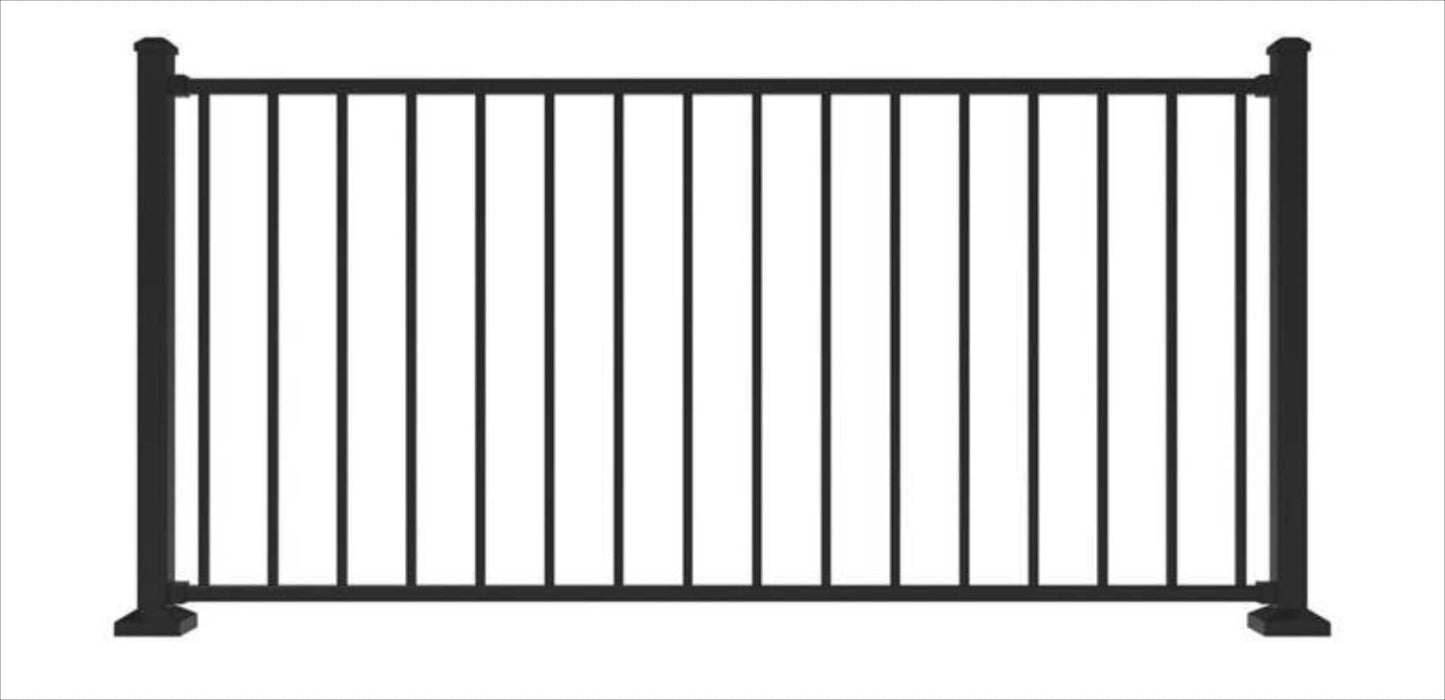RELIABILT 6-ft x 36-in Black Sand Steel Deck Rail Kit