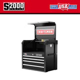 CRAFTSMAN 2000 Series 26.68-in W x 24.7-in H x 16.32-in D 4-Drawer Steel Tool Chest (Black)