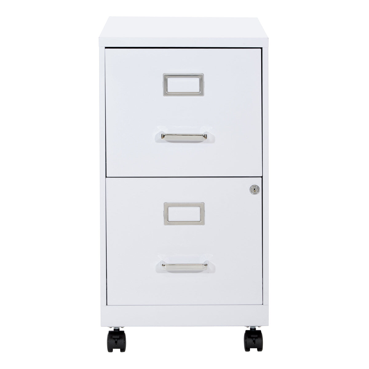 Office Star Products Metal White 2-Drawer 14.25-in File Cabinet