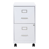 Office Star Products Metal White 2-Drawer 14.25-in File Cabinet