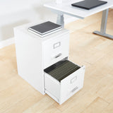 Office Star Products Metal White 2-Drawer 14.25-in File Cabinet