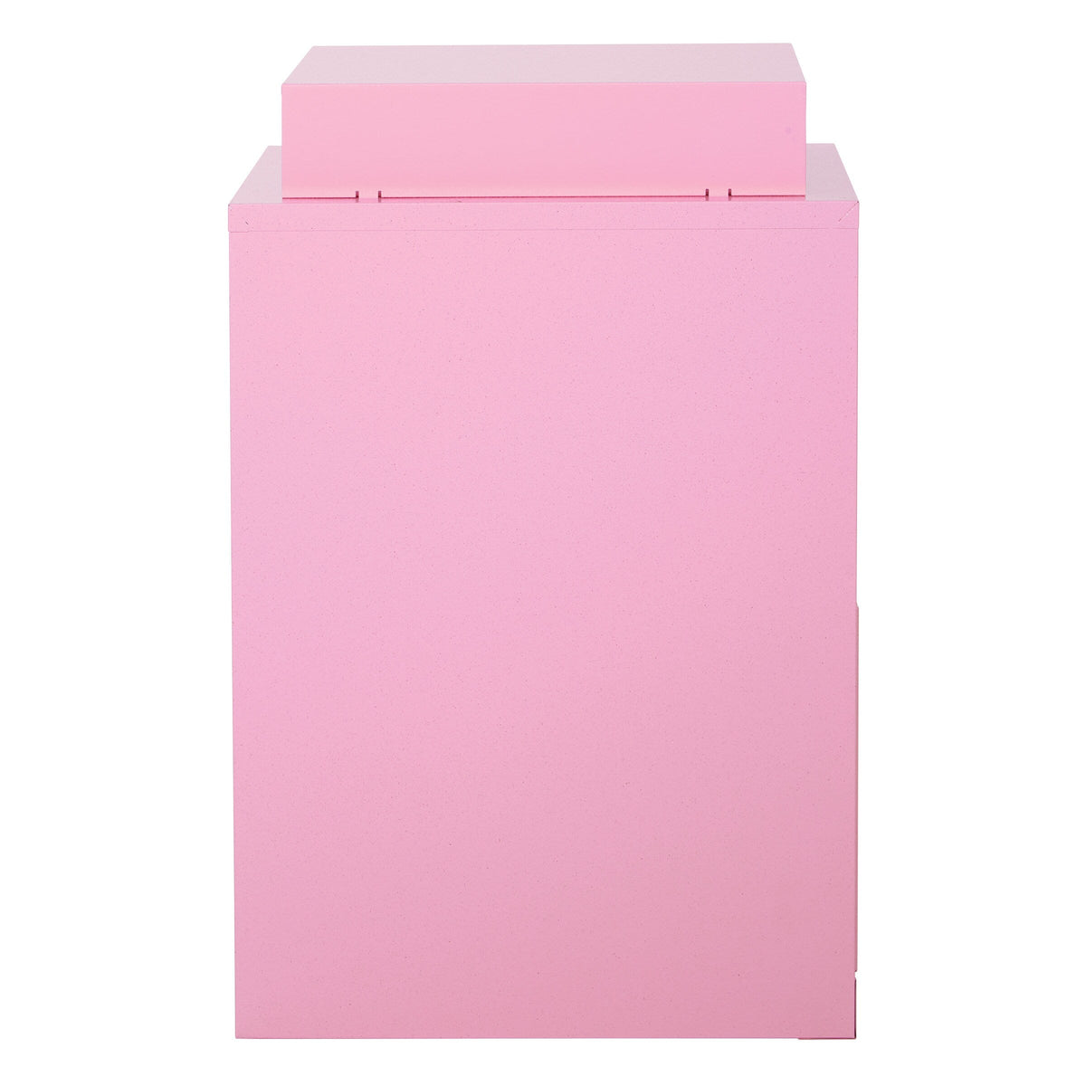 Office Star Products Metal Pink 3-Drawer 14.25-in File Cabinet
