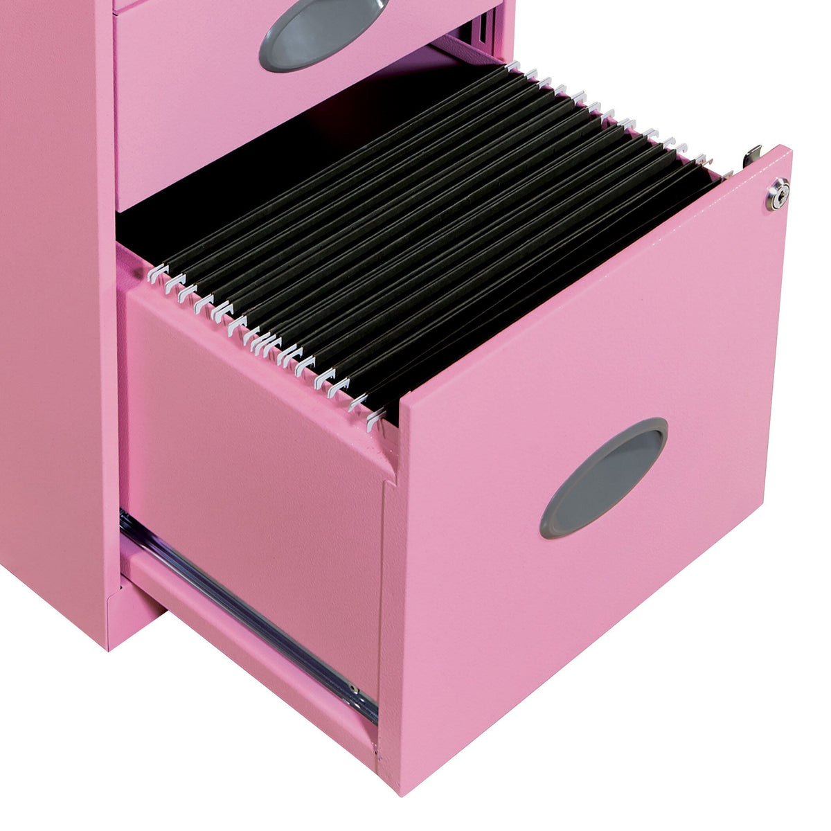 Office Star Products Metal Pink 3-Drawer 14.25-in File Cabinet