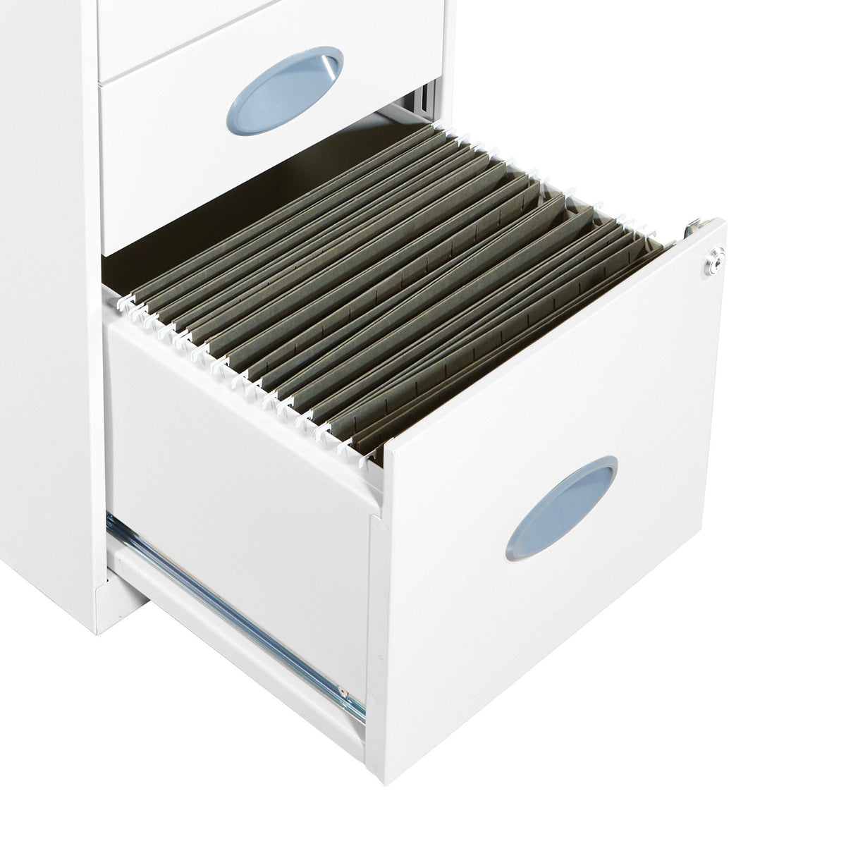 Office Star Products Metal White 2-Drawer 14.25-in File Cabinet