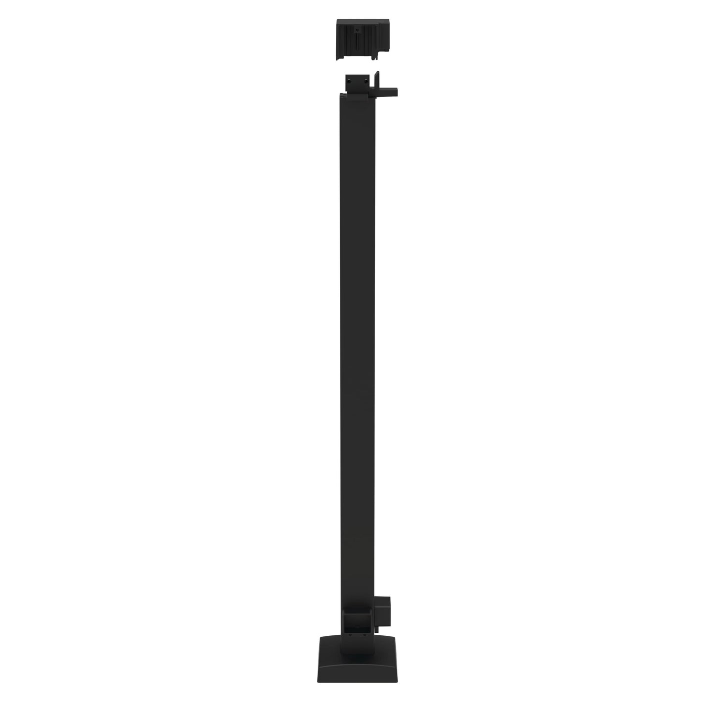 Freedom 5.31-in x 3.15-in Margate Corner Bracket kit Matte Black Aluminum Post Connector (4-Pack)