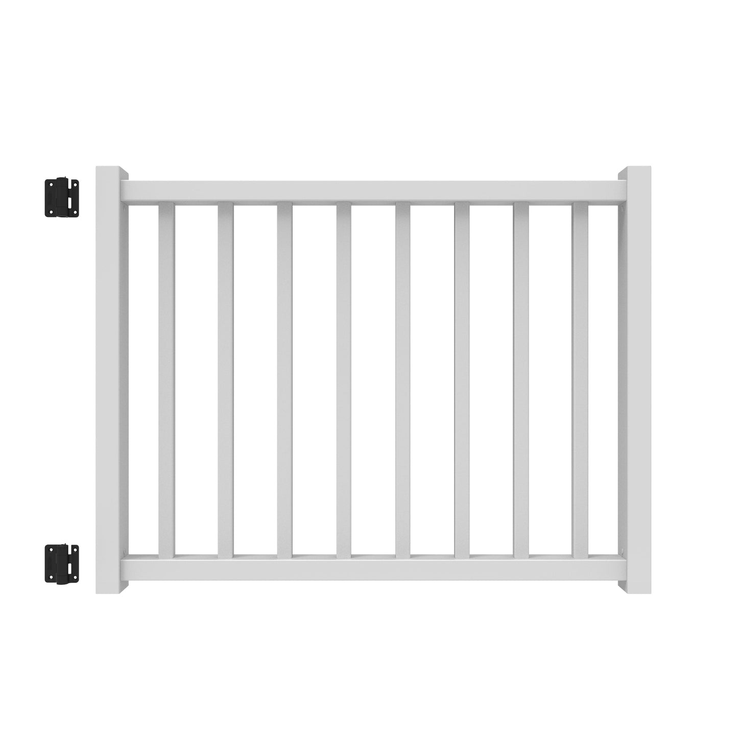 Freedom Camden 48-in L x 36-in H White Composite Deck Railing Gate (Assembly Required)
