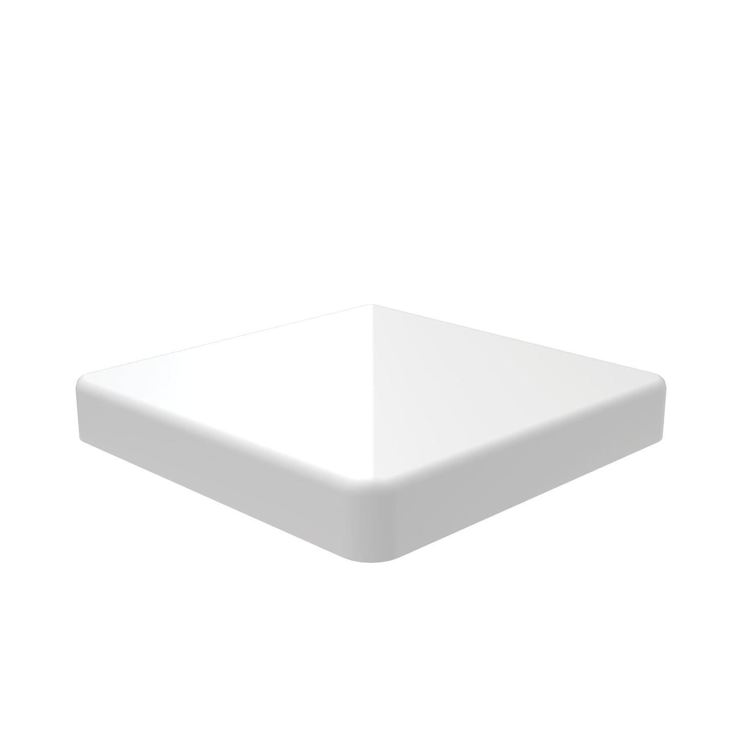 Freedom 4-in x 4-in Camden White Composite Deck Post Cap