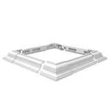 Freedom 4-in x 4-in White Composite Deck Post Base Trim