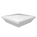 Freedom 4-in x 4-in Camden White Composite Deck Post Cap