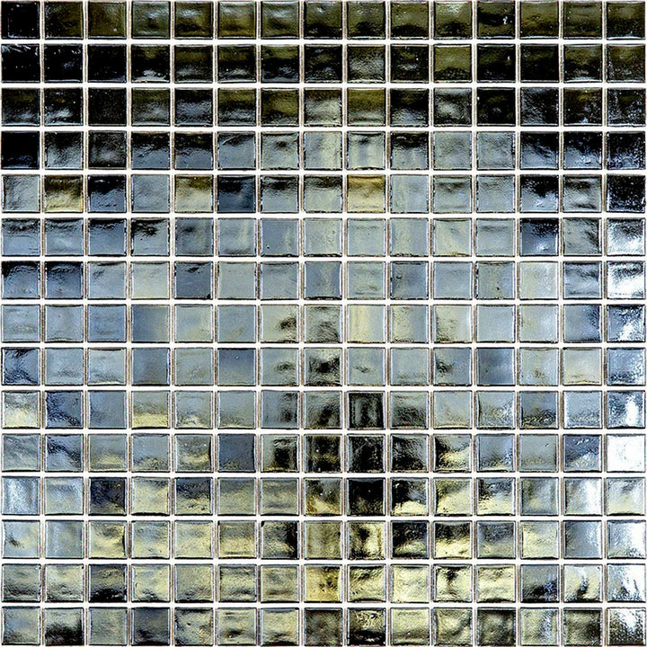 Apollo Tile Nacreous Shimmer Black 12-in x 12-in Glossy Glass Uniform Squares Floor and Wall Tile (20-sq. ft/ Carton)
