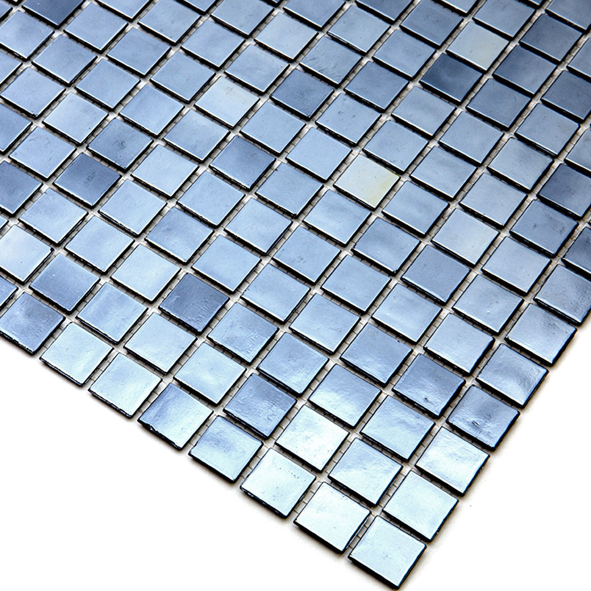 Apollo Tile Nacreous Shimmer Black 12-in x 12-in Glossy Glass Uniform Squares Floor and Wall Tile (20-sq. ft/ Carton)