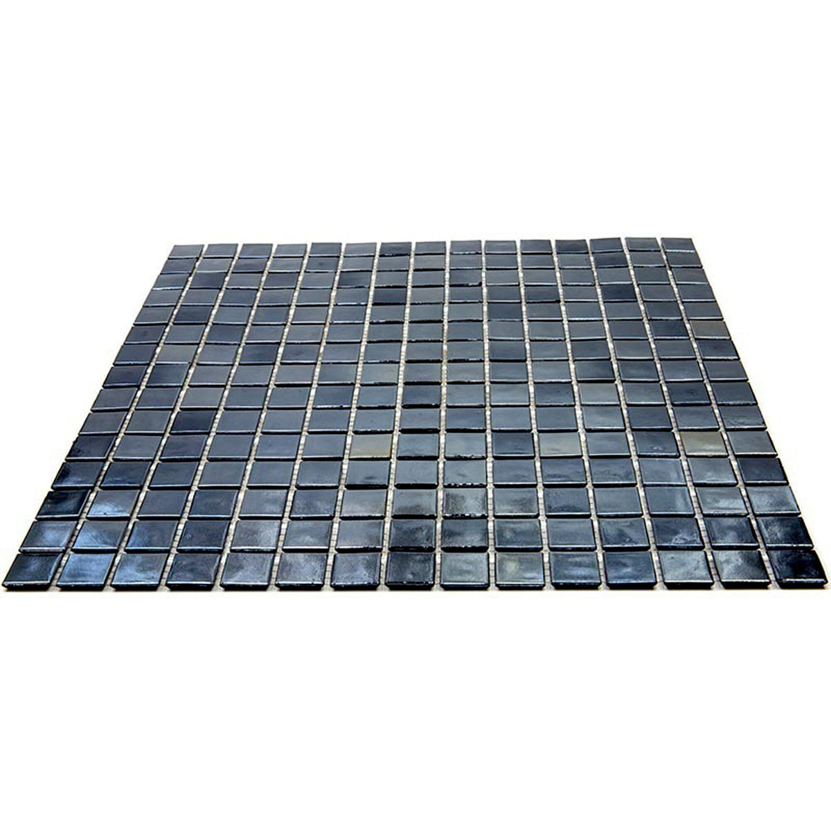 Apollo Tile Nacreous Shimmer Black 12-in x 12-in Glossy Glass Uniform Squares Floor and Wall Tile (20-sq. ft/ Carton)