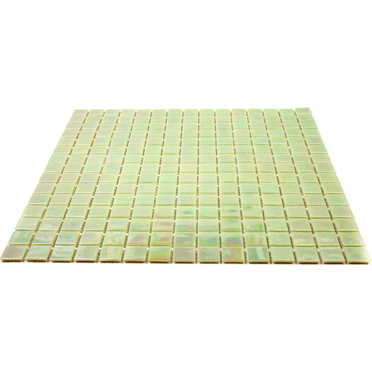 Apollo Tile Nacreous Lime Green 12-in x 12-in Glossy Glass Uniform Squares Floor and Wall Tile (20-sq. ft/ Carton)