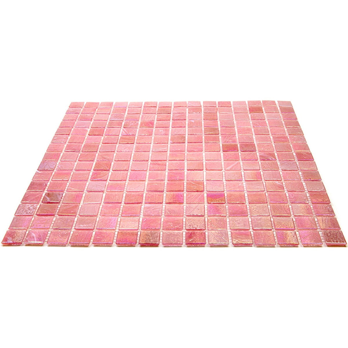Apollo Tile Nacreous Punch Pink 12-in x 12-in Glossy Glass Uniform Squares Floor and Wall Tile (20-sq. ft/ Carton)