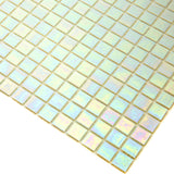 Apollo Tile Nacreous Cotton White 12-in x 12-in Glossy Glass Uniform Squares Floor and Wall Tile (20-sq. ft/ Carton)