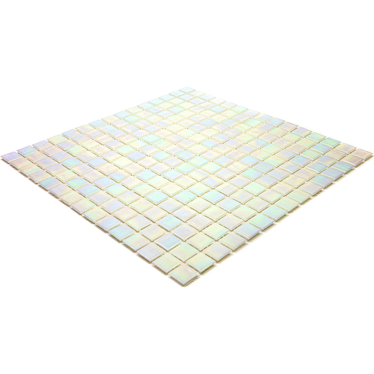Apollo Tile Nacreous Cotton White 12-in x 12-in Glossy Glass Uniform Squares Floor and Wall Tile (20-sq. ft/ Carton)