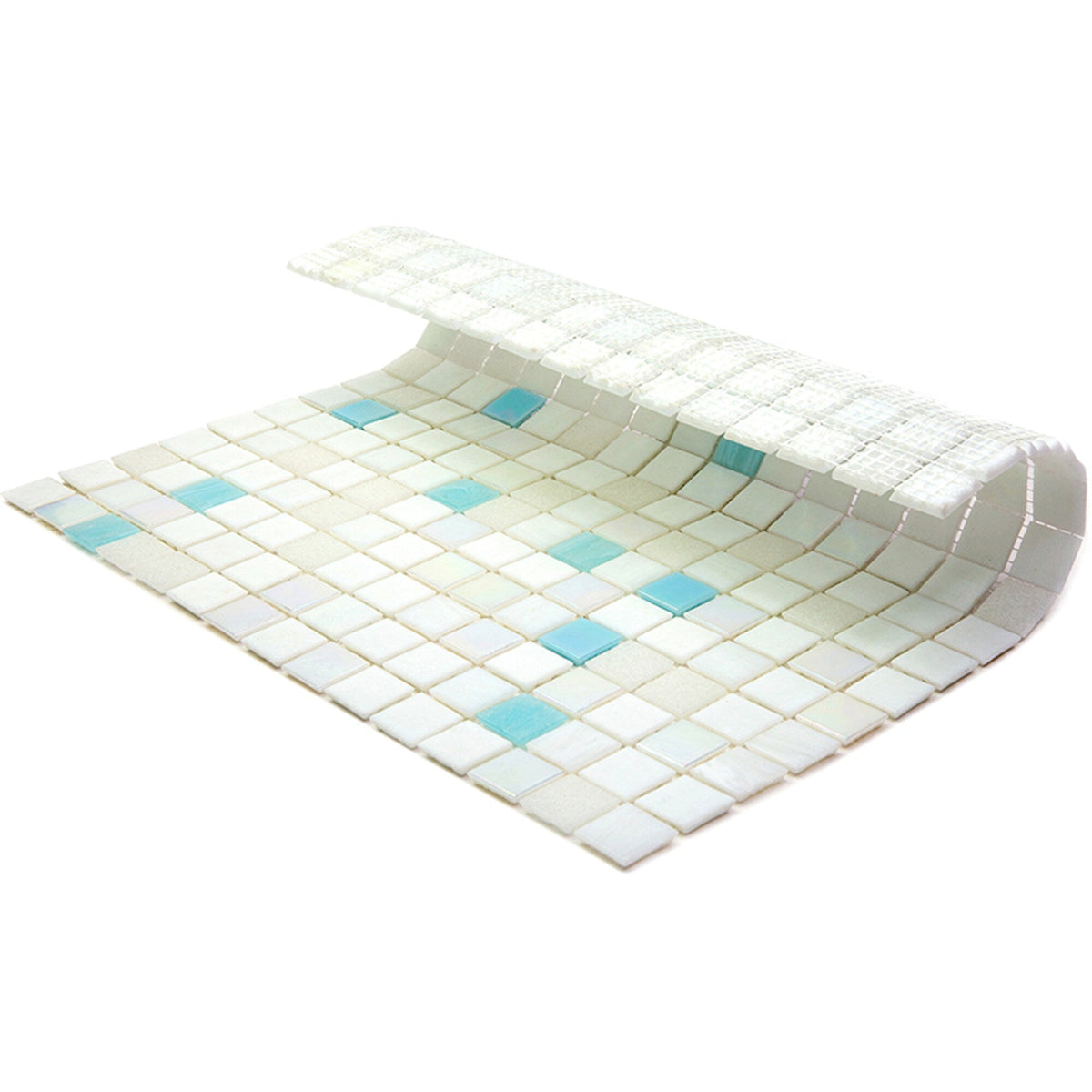 Apollo Tile Mingles Cotton White 12-in x 12-in Glossy Glass Uniform Squares Floor and Wall Tile (20-sq. ft/ Carton)
