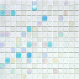 Apollo Tile Mingles Cotton White 12-in x 12-in Glossy Glass Uniform Squares Floor and Wall Tile (20-sq. ft/ Carton)