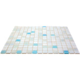 Apollo Tile Mingles Cotton White 12-in x 12-in Glossy Glass Uniform Squares Floor and Wall Tile (20-sq. ft/ Carton)