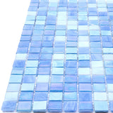 Apollo Tile Mingles Sky Blue 11-1/2-in x 11-1/2-in Glossy Glass Uniform Squares Floor and Wall Tile (18.69-sq. ft/ Carton)