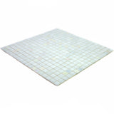 Apollo Tile Mingles Pearl White 11-1/2-in x 11-1/2-in Glossy Glass Uniform Squares Floor and Wall Tile (18.69-sq. ft/ Carton)